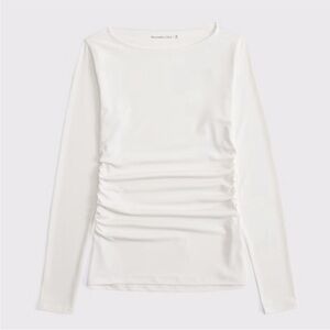 NWOT Abercrombie long sleeve stretch crepe slouch top